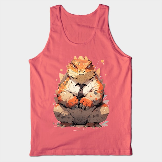 Bearded dragon with suit Tank Top by HydraDreams